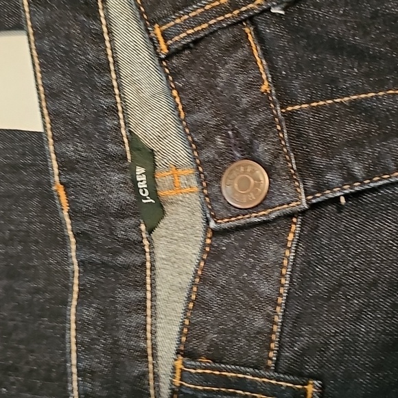 Womens J. Crew Denim Jeans Slim-Wide Style Dk Blue Rinse Wash - Picture 2 of 8